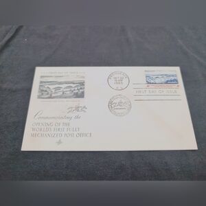 1960 First Mechanical Post Office First Day of Issue Commemorative Envelope